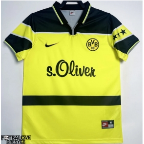 BVB Dortmund 1997-1998 Retro Domácí Dres Krátký Rukáv BVB Dortmund 1997-1998 Retro Domácí Dres Krátký Rukáv